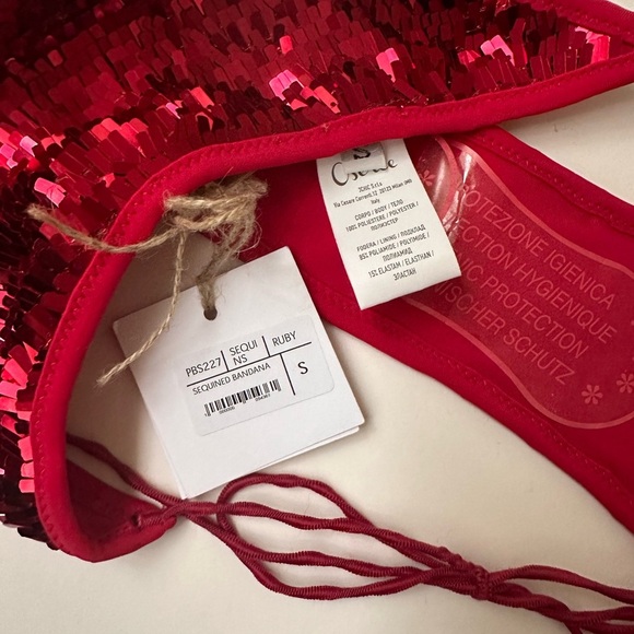 OSÉREE Sequin Bandana Sequin Embellished Bikini Bottom - Picture 5 of 5